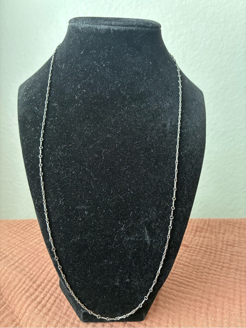 Freida Rothman Black chain necklace 24”